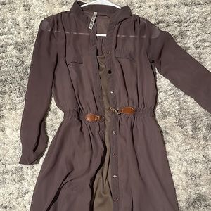 cute button up sheer dress